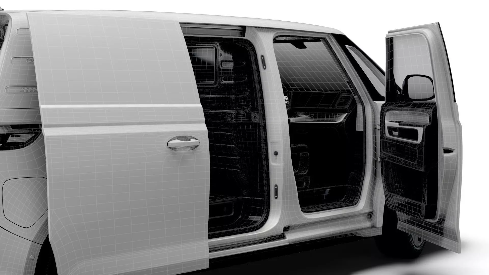 VW ID Buzz Cargo SWB GTX Valve HQInterior 2026 3D model_14