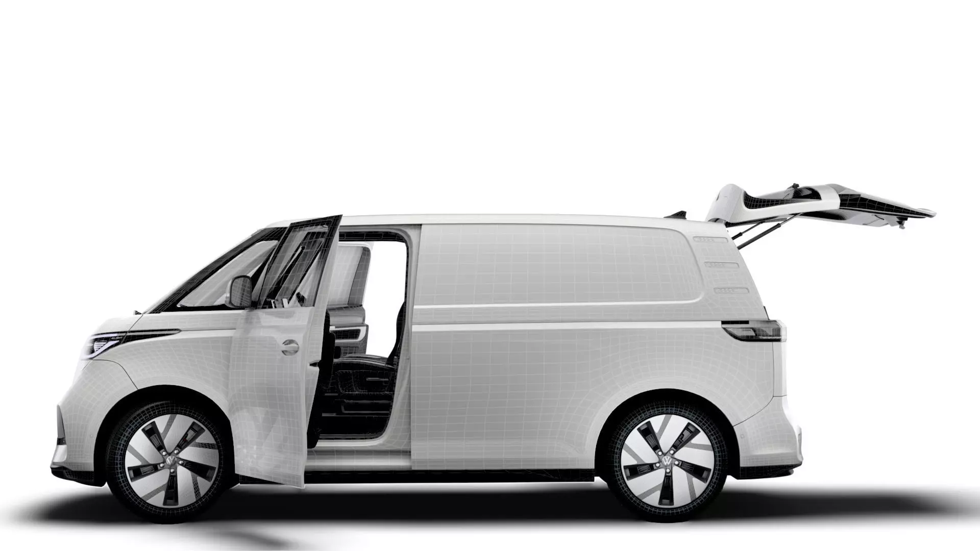 VW ID Buzz Cargo SWB GTX Valve HQInterior 2026 3D model_16