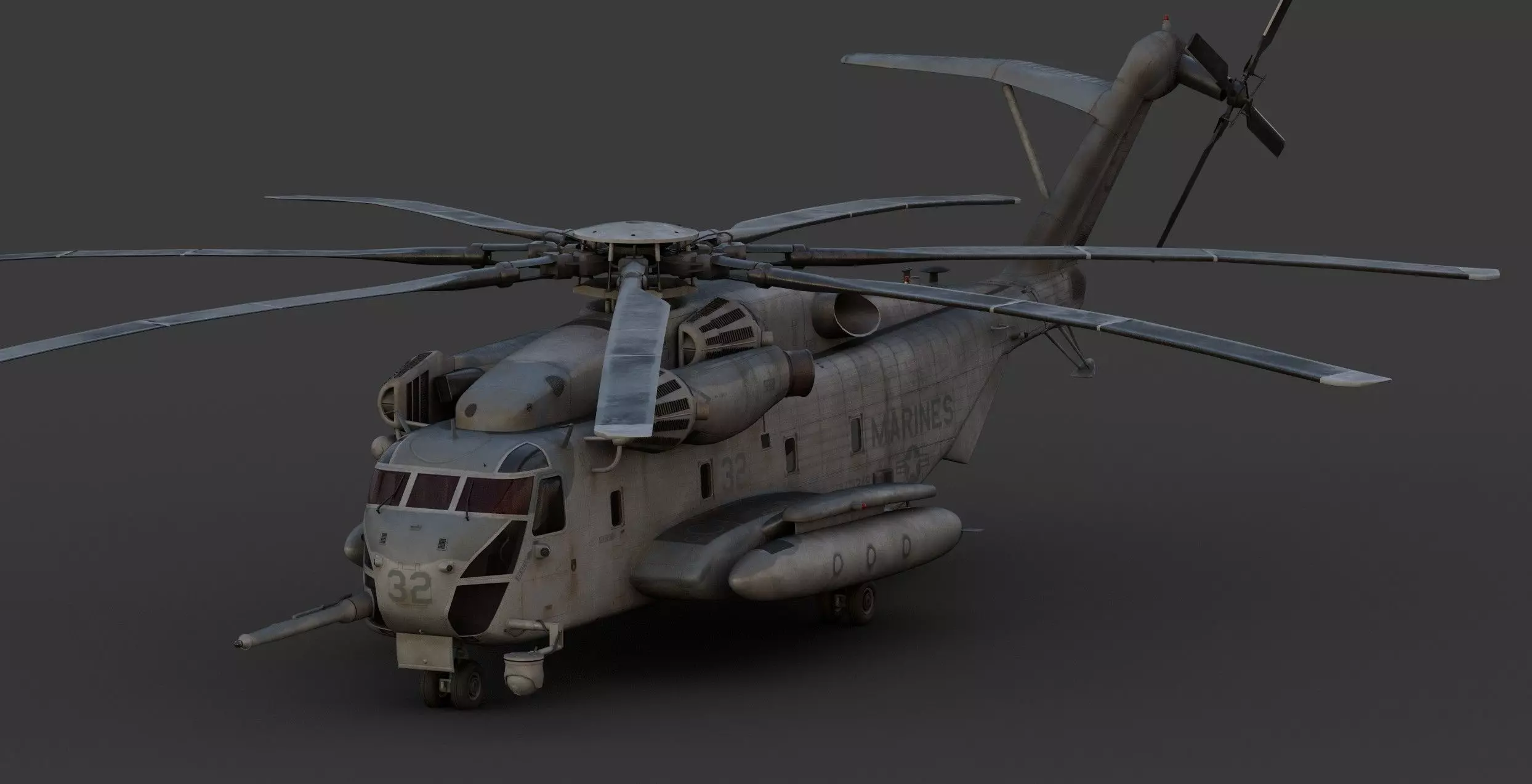 Sikorsky CH-53E Super Stallion Helicopter 3D model_10