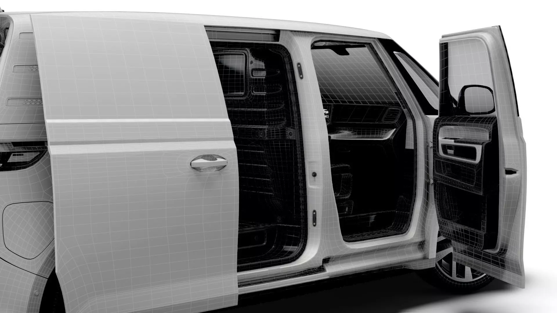 VW ID Buzz Cargo SWB Valve HQInterior 2026 3D model_14