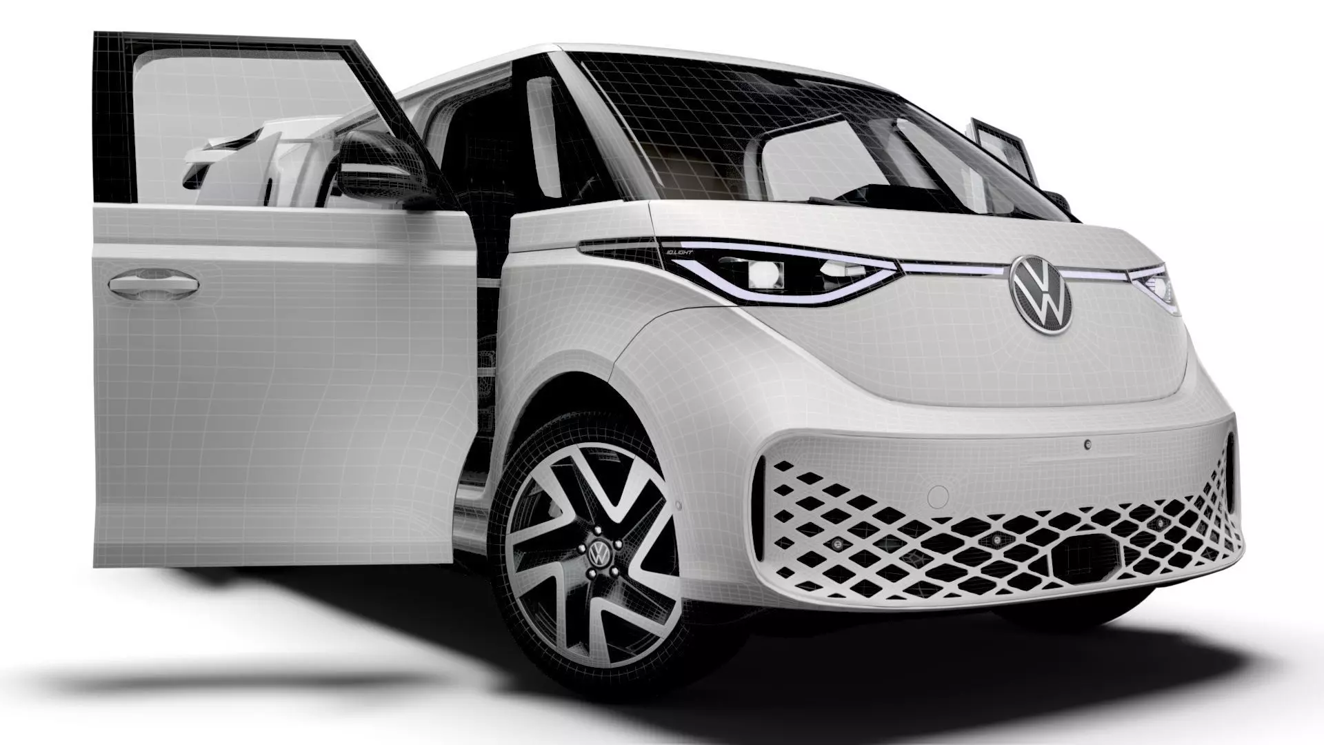 VW ID Buzz Cargo SWB Valve HQInterior 2026 3D model_12