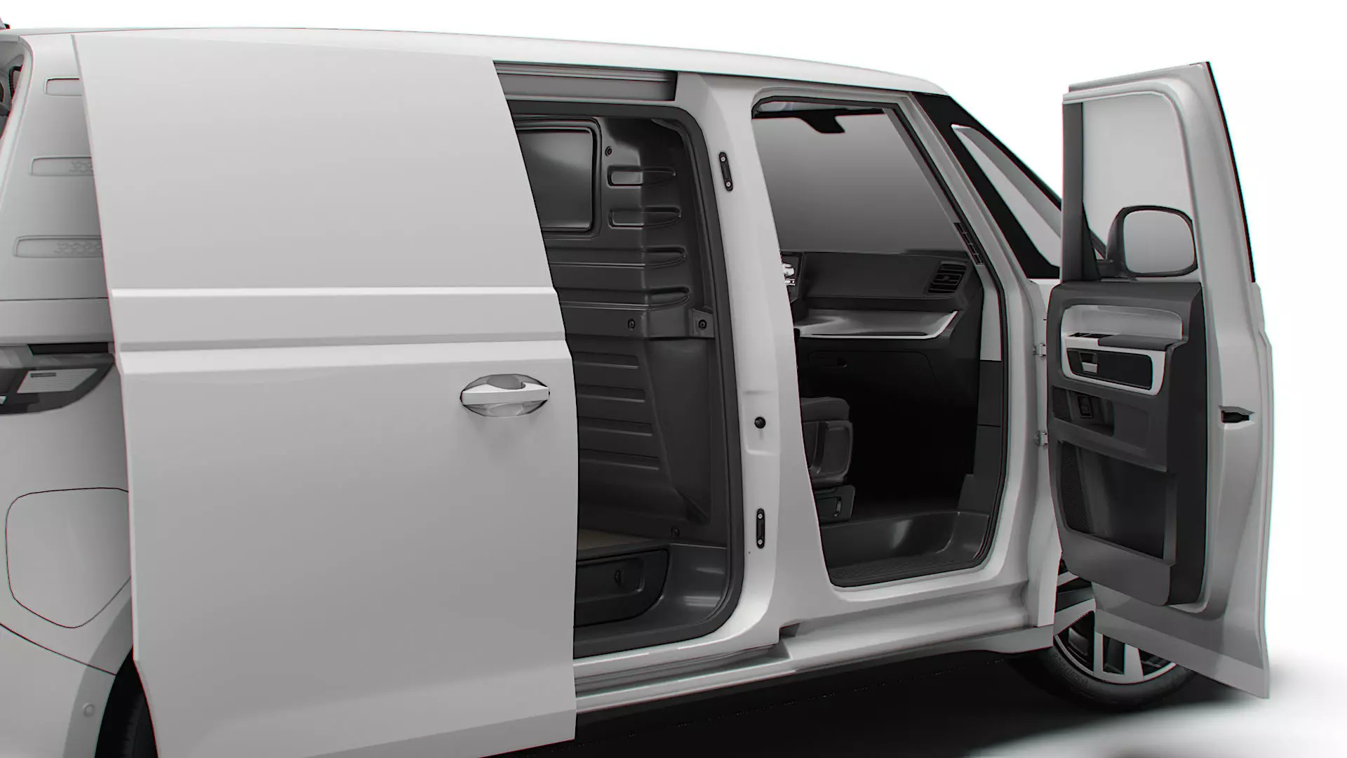 VW ID Buzz Cargo SWB Valve HQInterior 2026 3D model_2