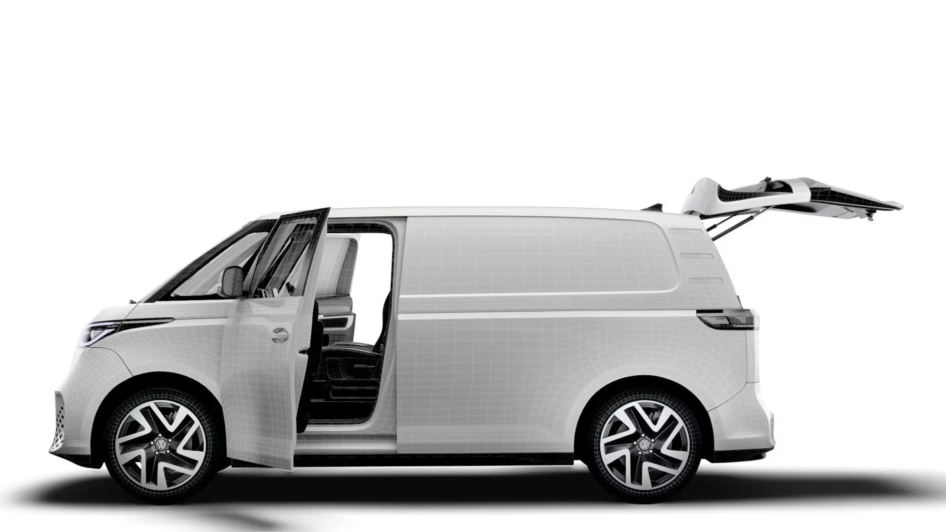 VW ID Buzz Cargo SWB Valve HQInterior 2026 3D model_16
