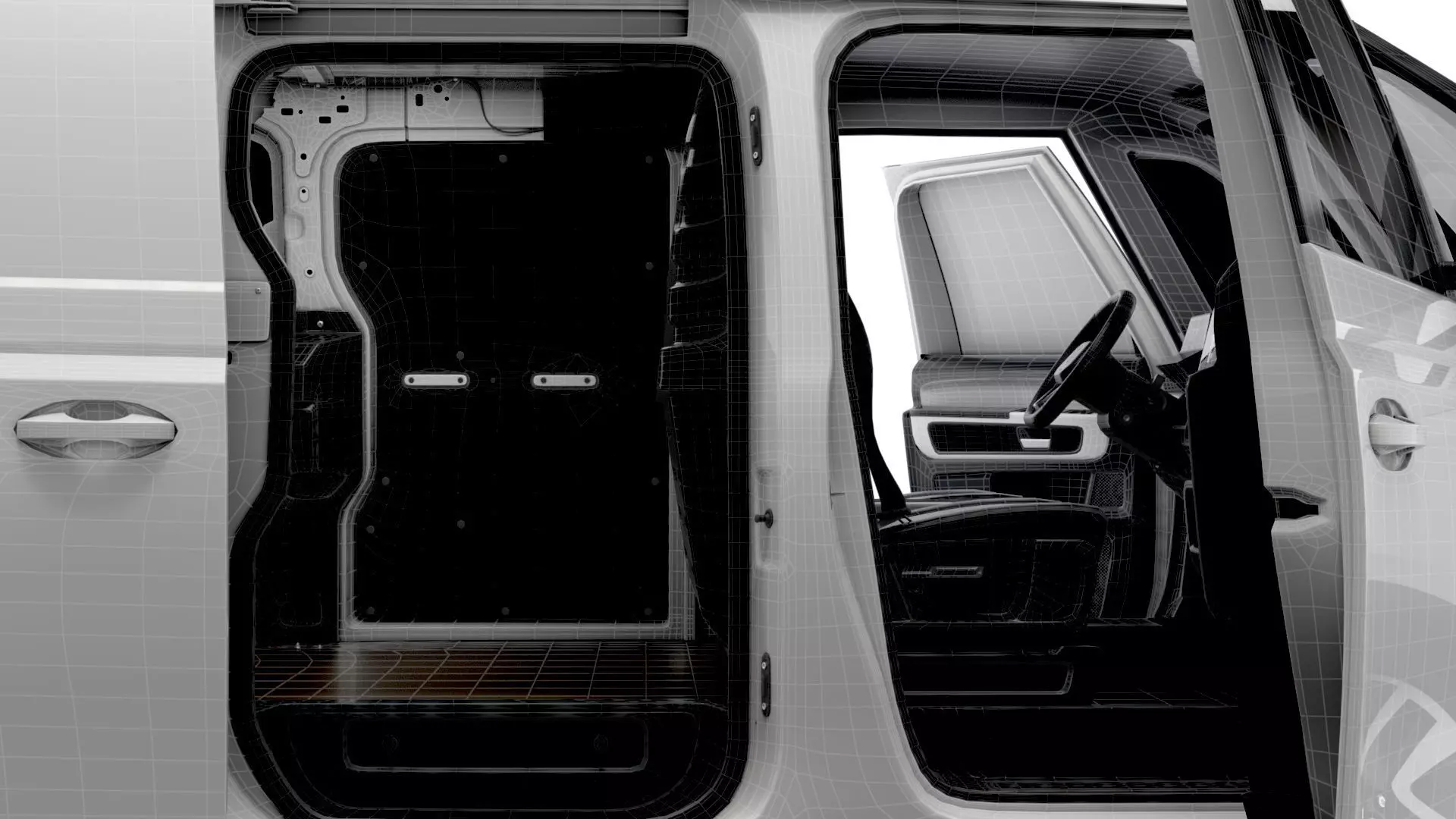 VW ID Buzz Cargo SWB Valve HQInterior 2026 3D model_21