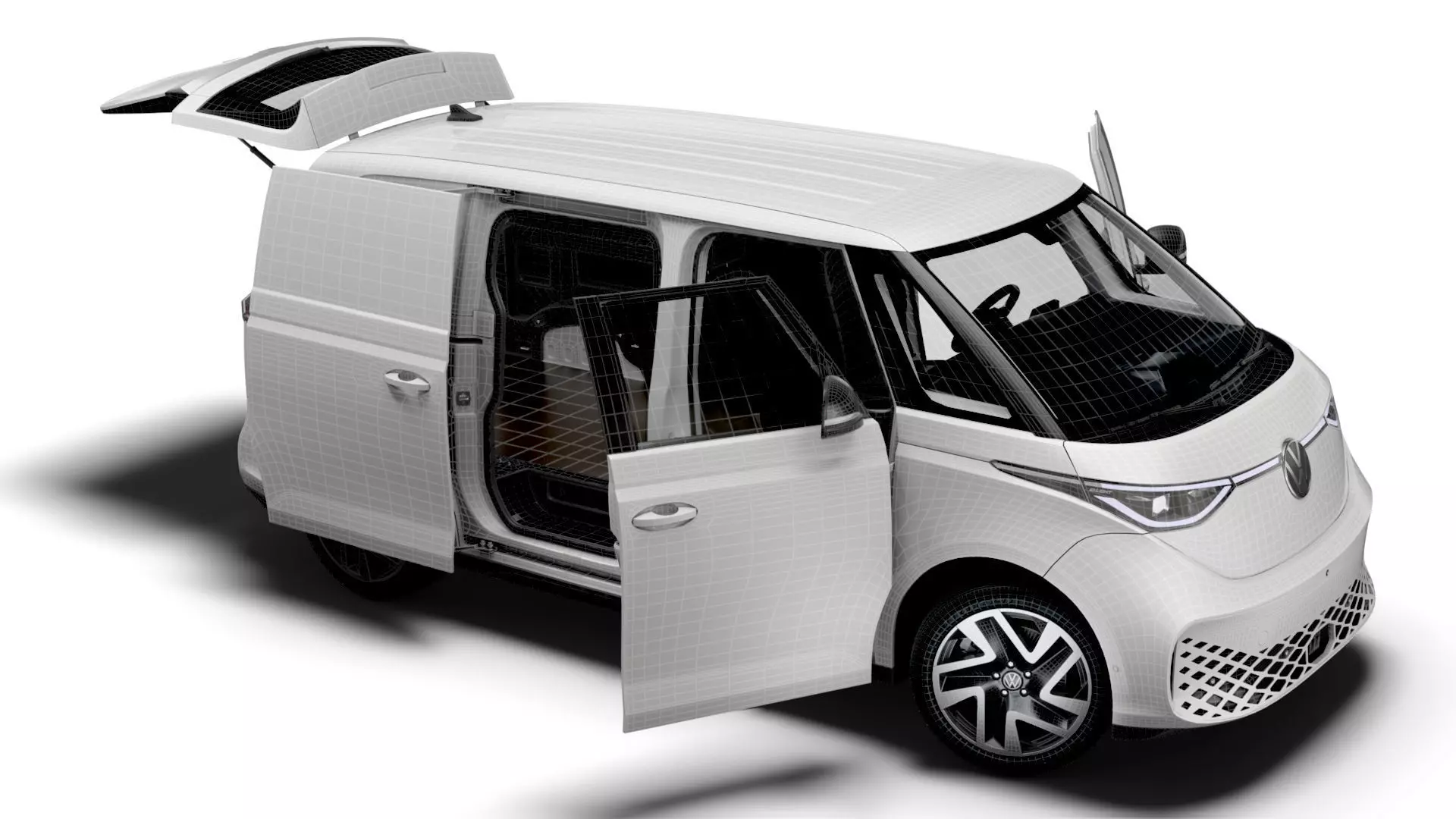 VW ID Buzz Cargo SWB Valve HQInterior 2026 3D model_20