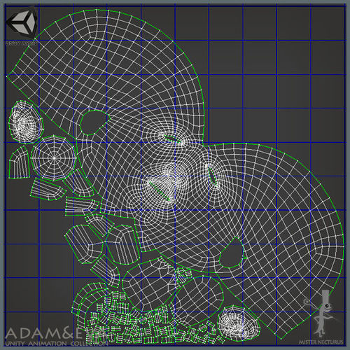 Adam and Eva Base Characters Low-poly 3D model