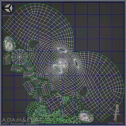 Adam and Eva Base Characters Low-poly 3D model