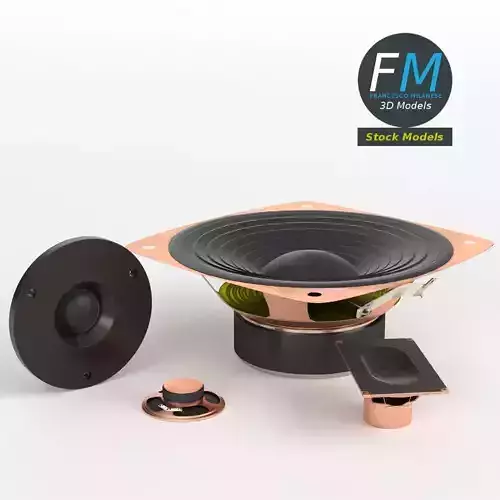 Speakers speaker with finish