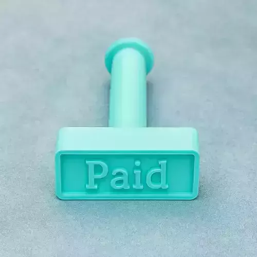 PAID Stamp Sello de pagado