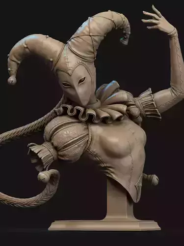 Jester Bust 3D Print