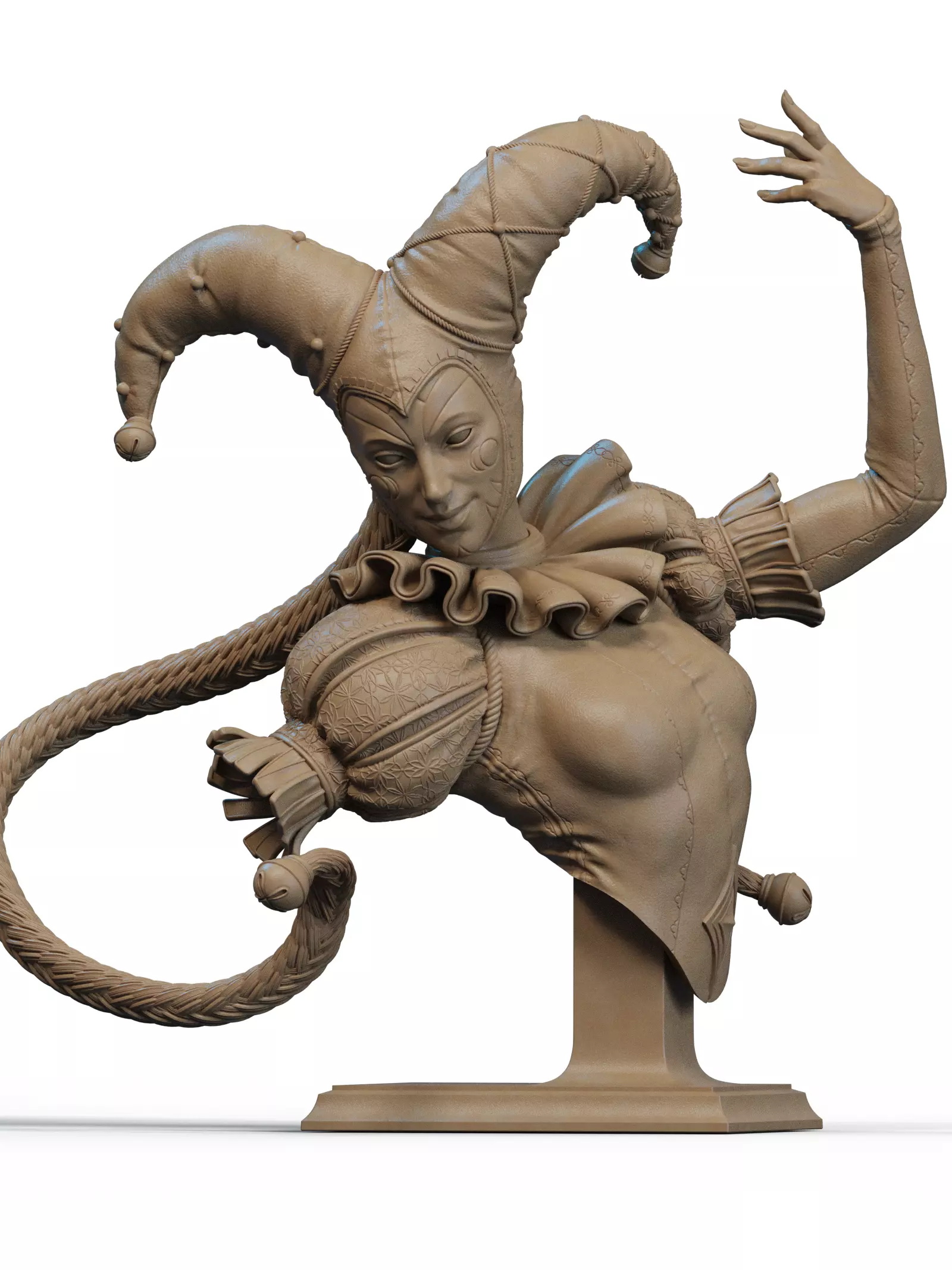 Jester Bust 3D Print 3D print model_1