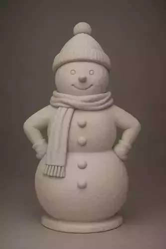 Snowman 3D Printable Christmas Decoration