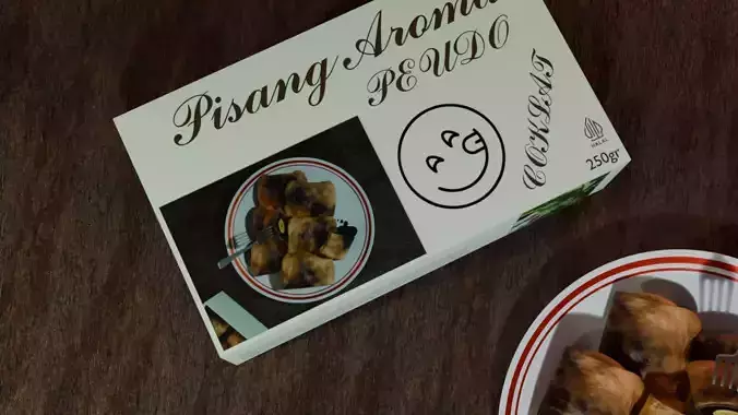 Pisang Cokelat 3D model 3