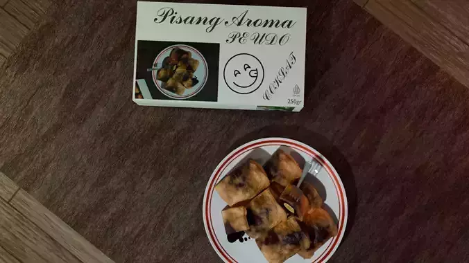 Pisang Cokelat 3D model 7