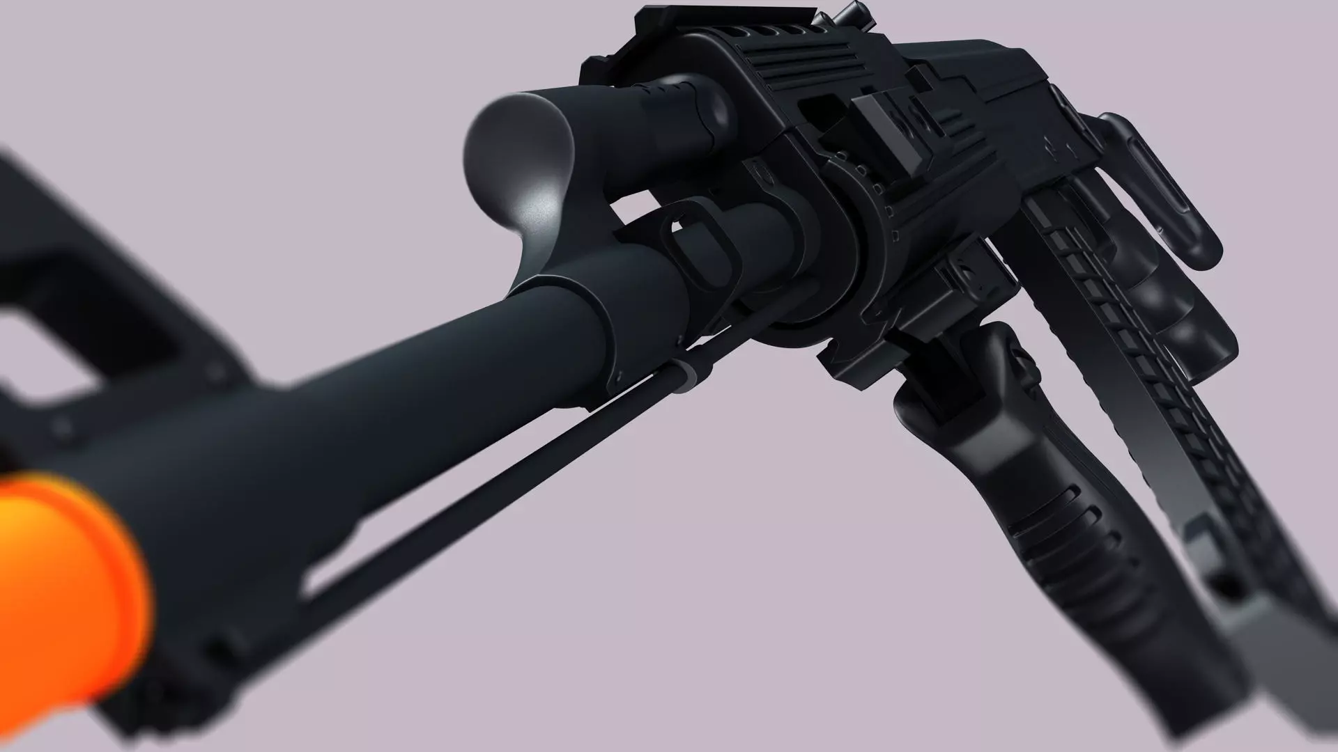 AK-47 Kalashnikov Tactical High Detailed 3D model_0