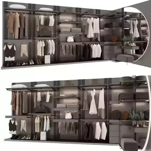 Wardrobe closet - closet 3D model