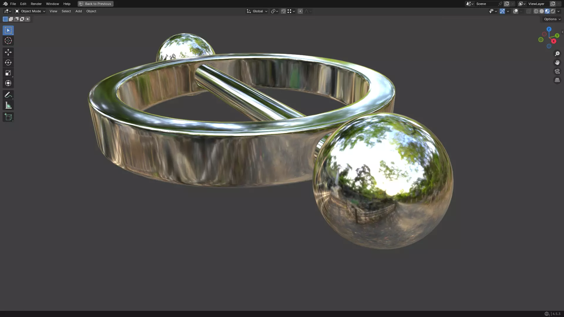 Nipple Piercing PBR 3D model_9