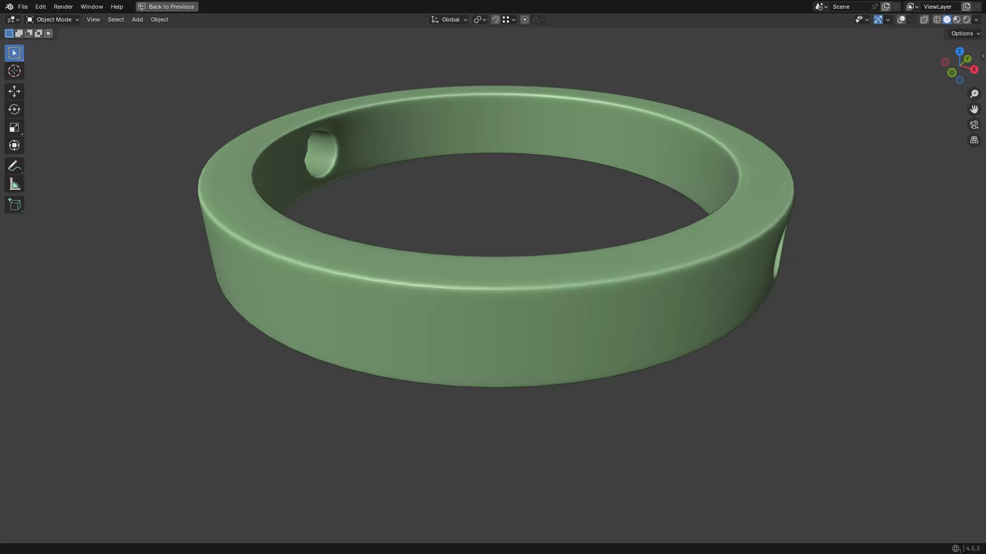 Nipple Piercing PBR 3D model_26