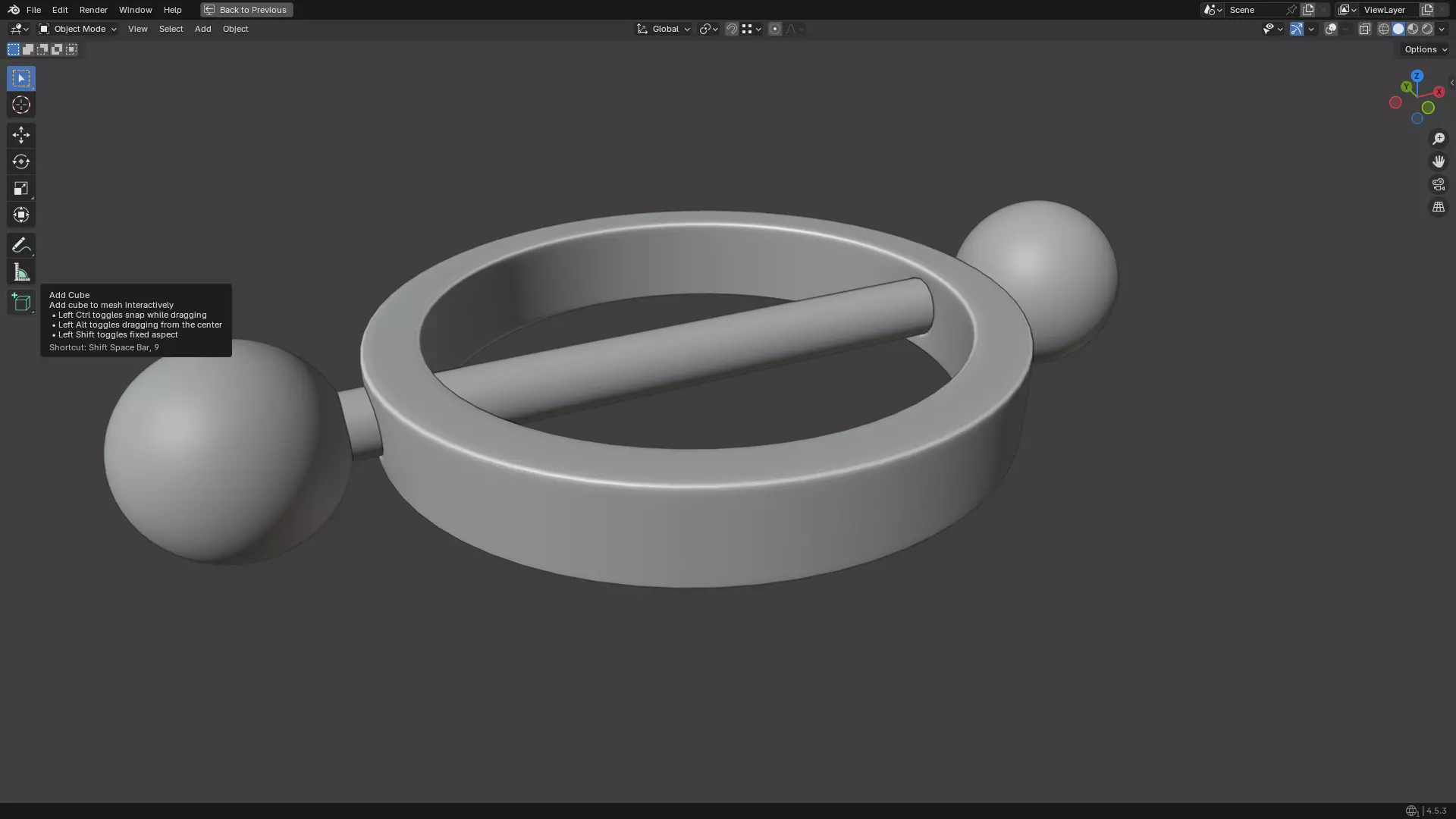 Nipple Piercing PBR 3D model_14