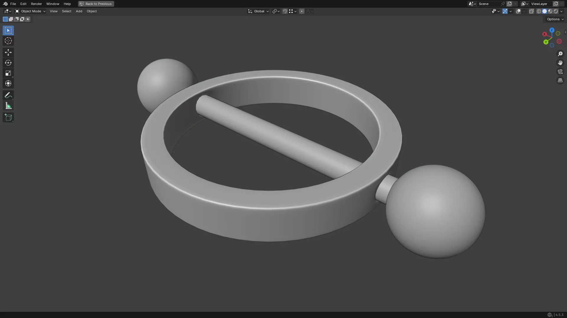 Nipple Piercing PBR 3D model_13