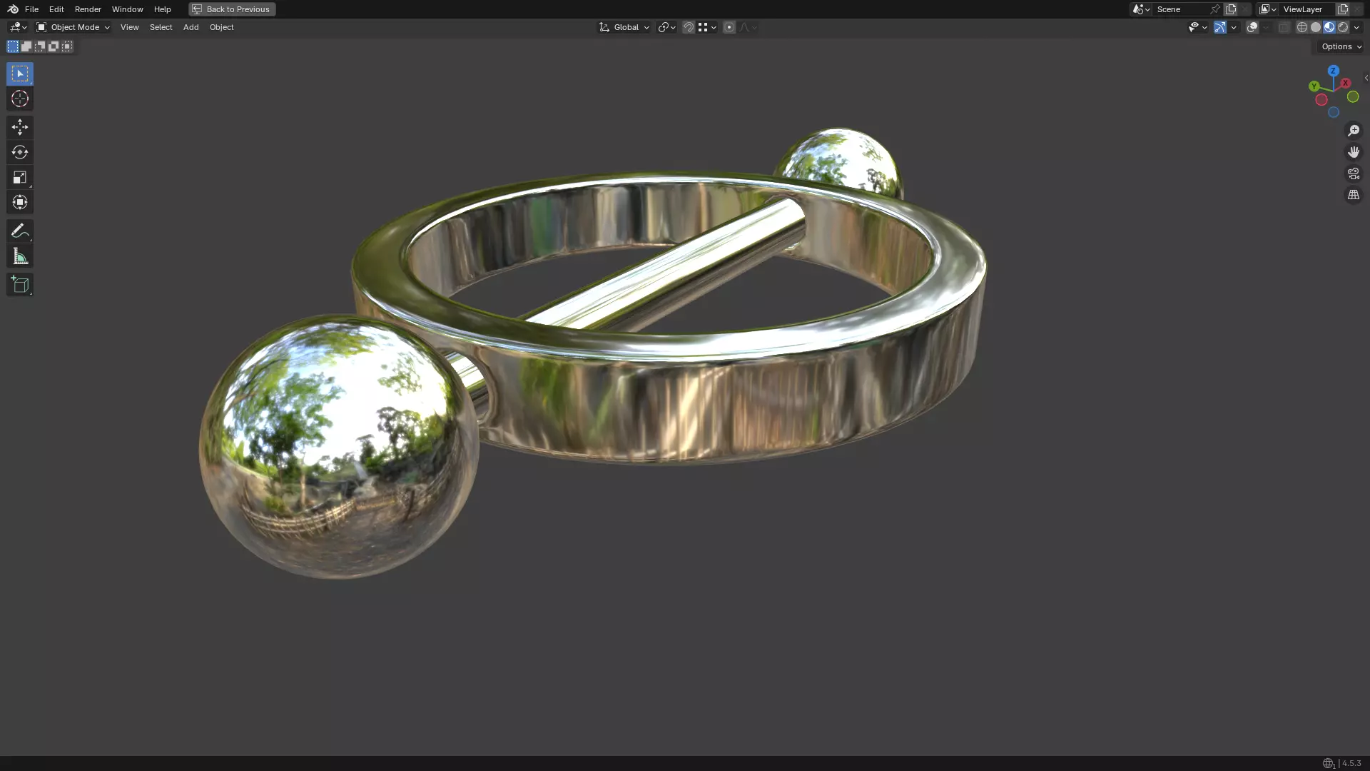 Nipple Piercing PBR 3D model_4