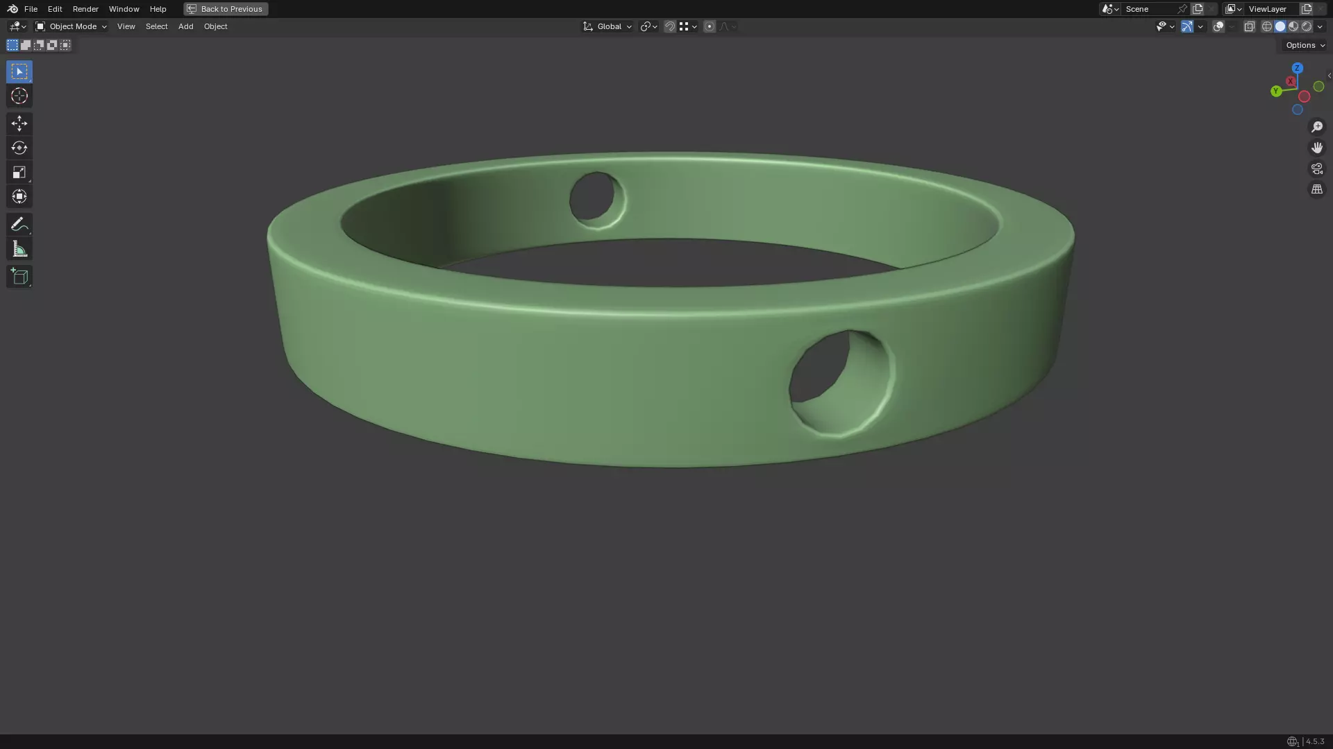 Nipple Piercing PBR 3D model_24