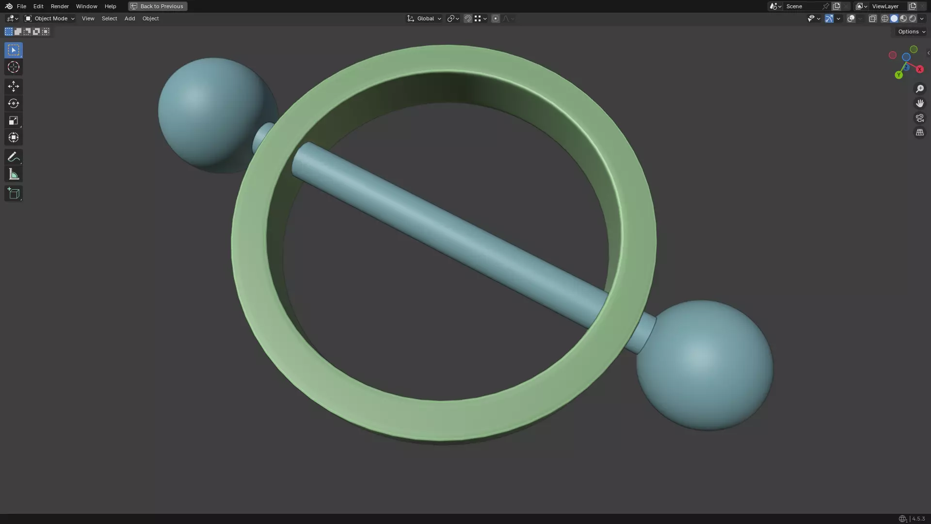 Nipple Piercing PBR 3D model_19