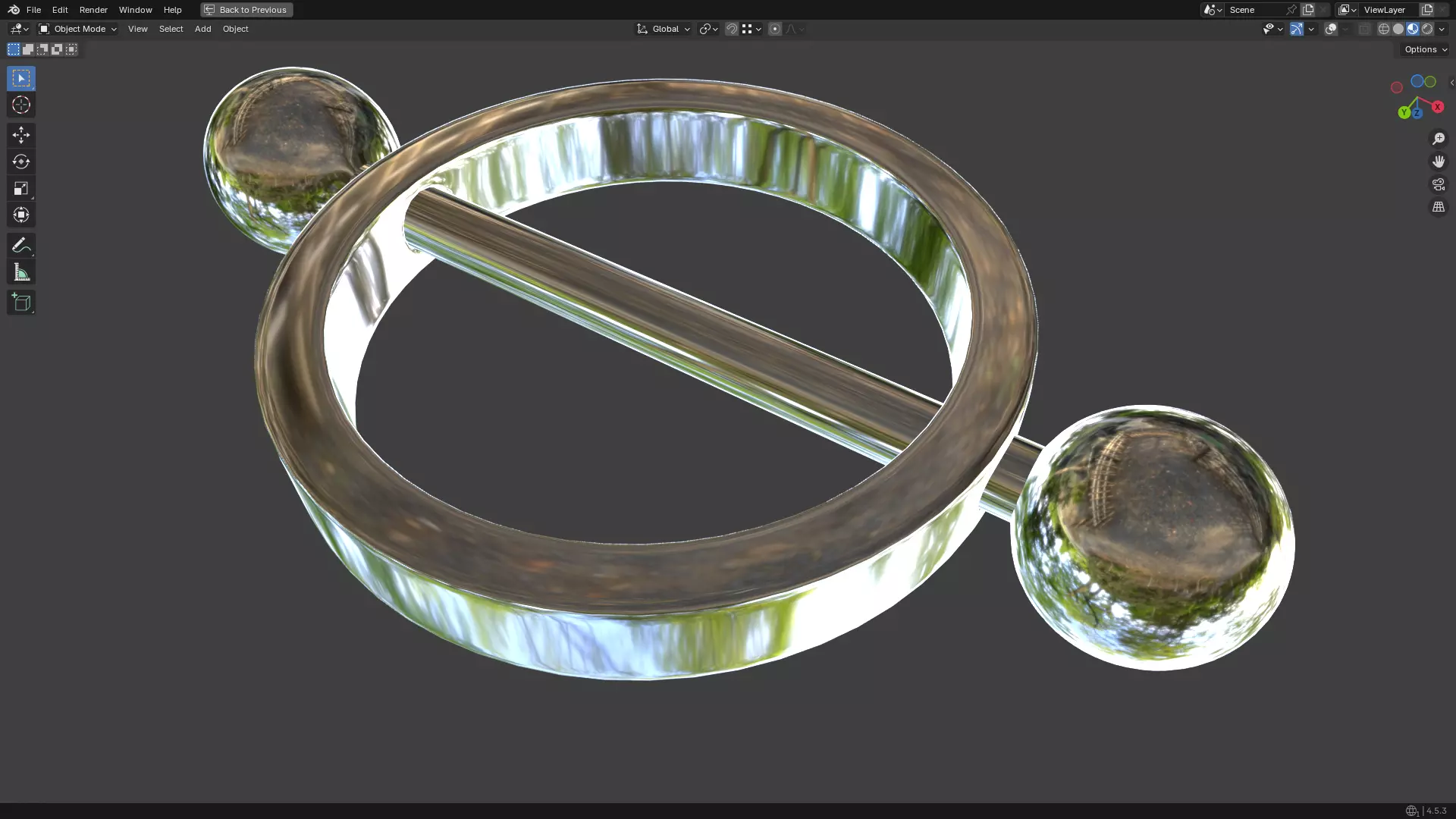 Nipple Piercing PBR 3D model_2