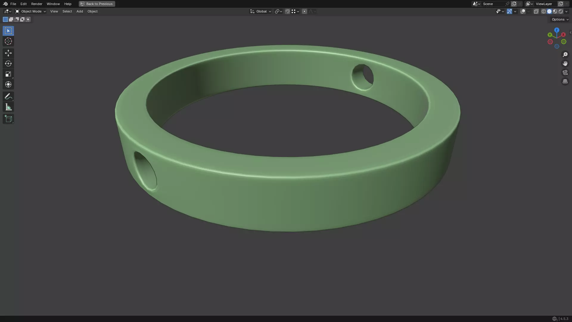 Nipple Piercing PBR 3D model_25