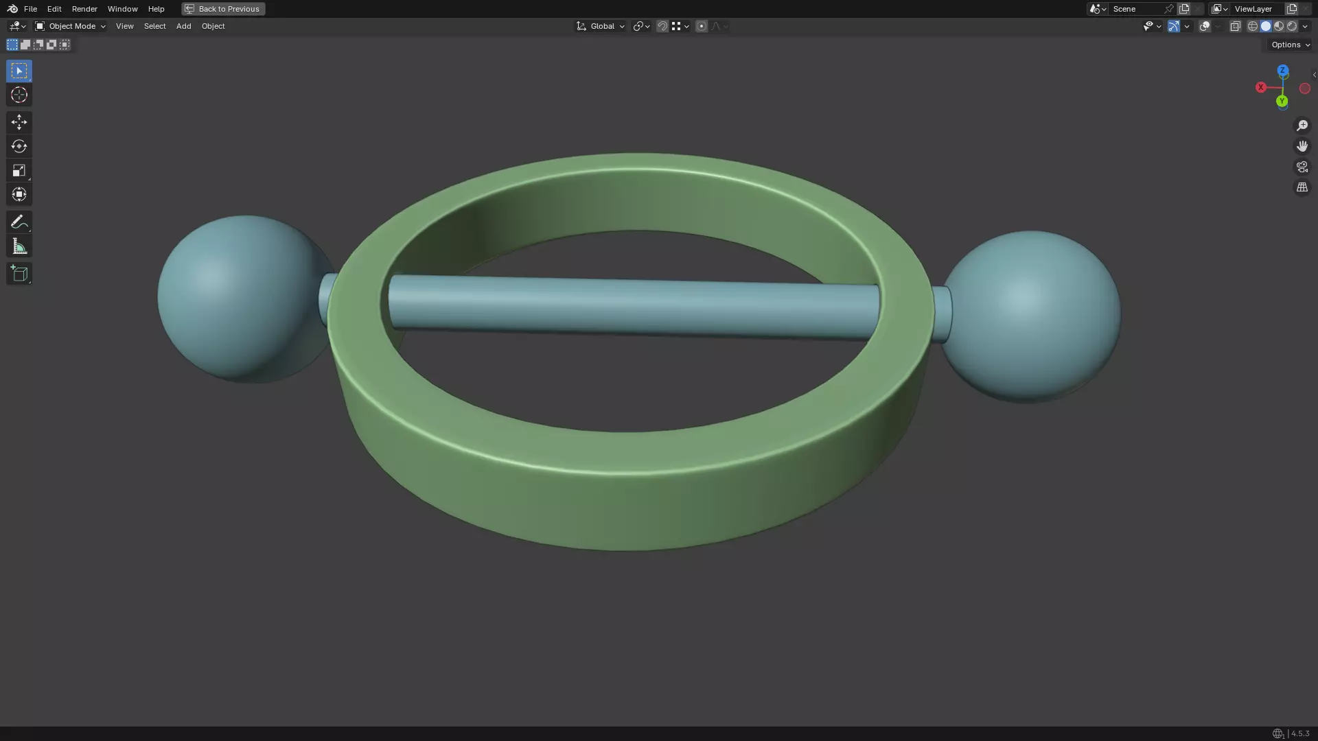 Nipple Piercing PBR 3D model_17