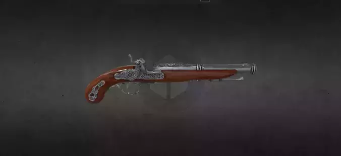 old styel british gun 3D model