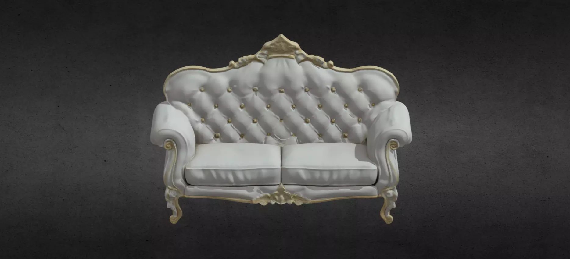 ornate sofa 3D model_0