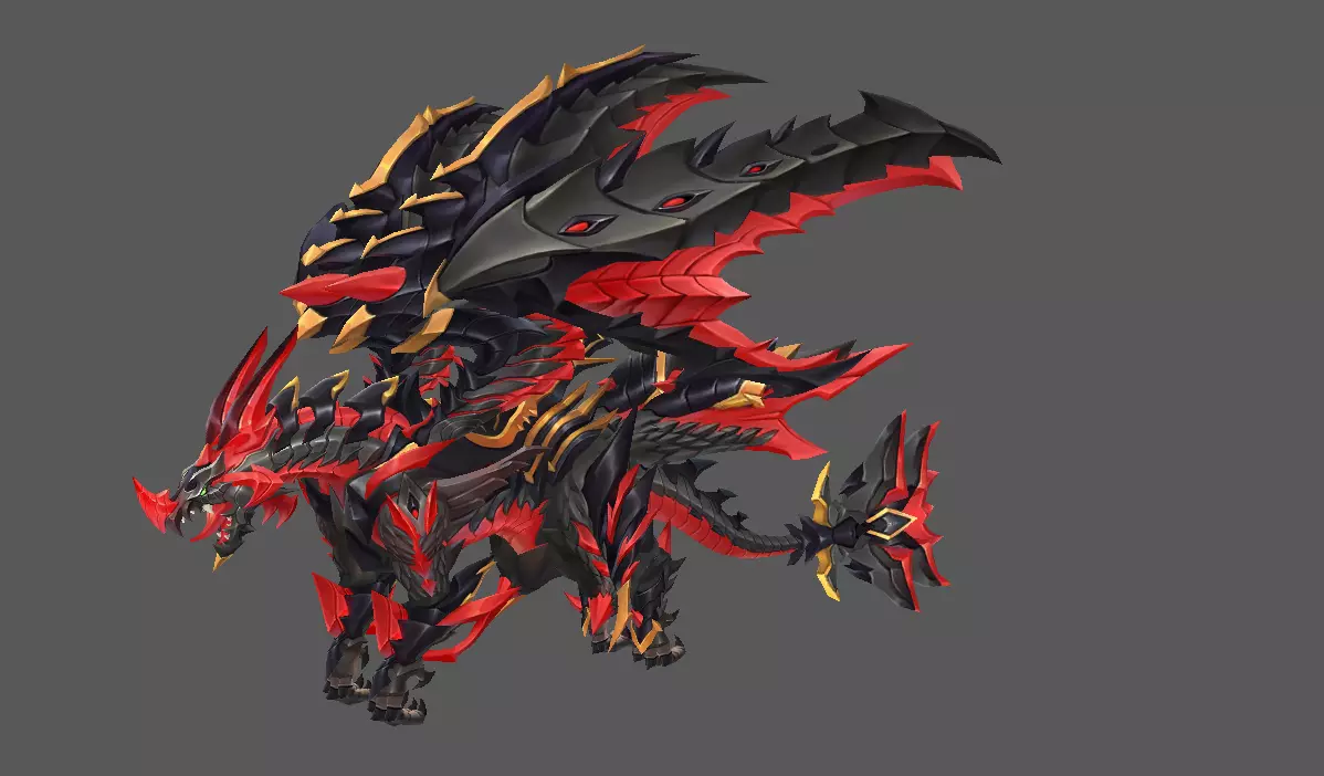 Mount - Flying Type 79 Low-poly 3D model_0