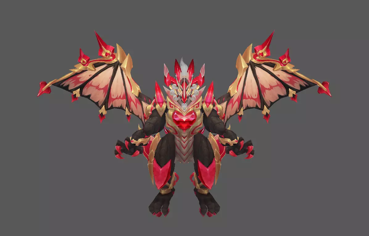 Mount - Flying Type 77 Low-poly 3D model_2