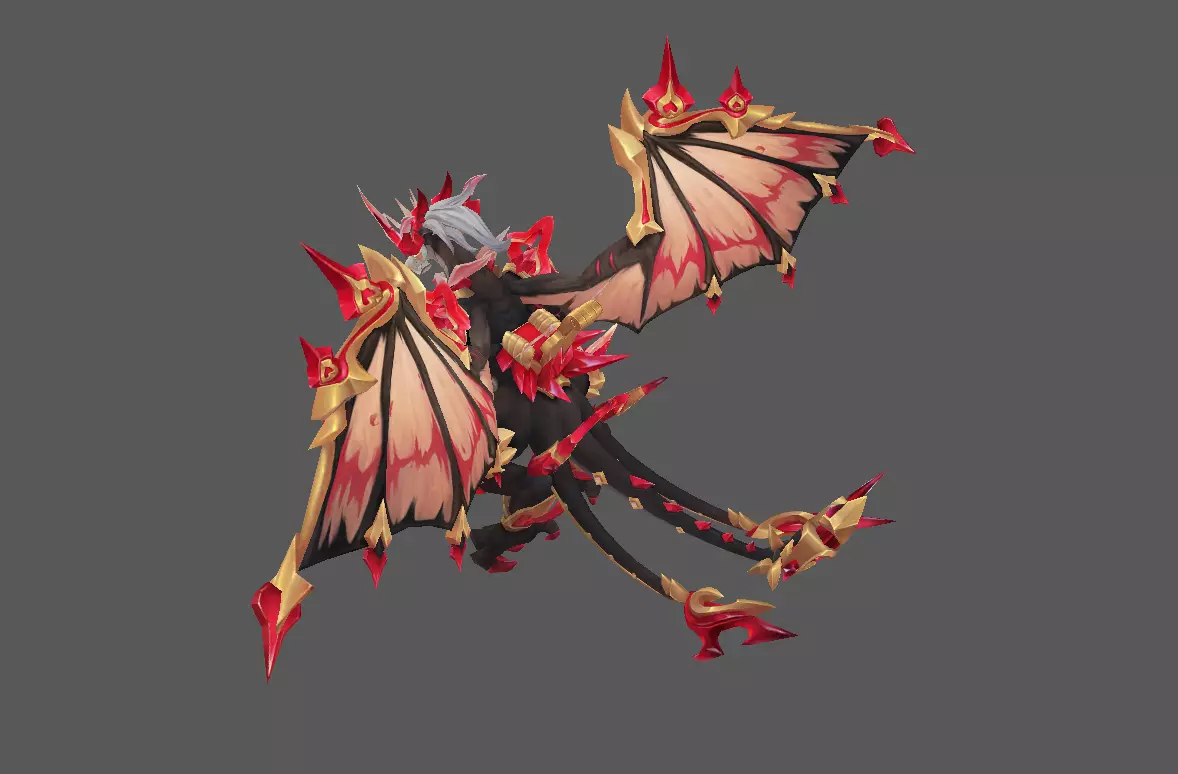 Mount - Flying Type 77 Low-poly 3D model_3