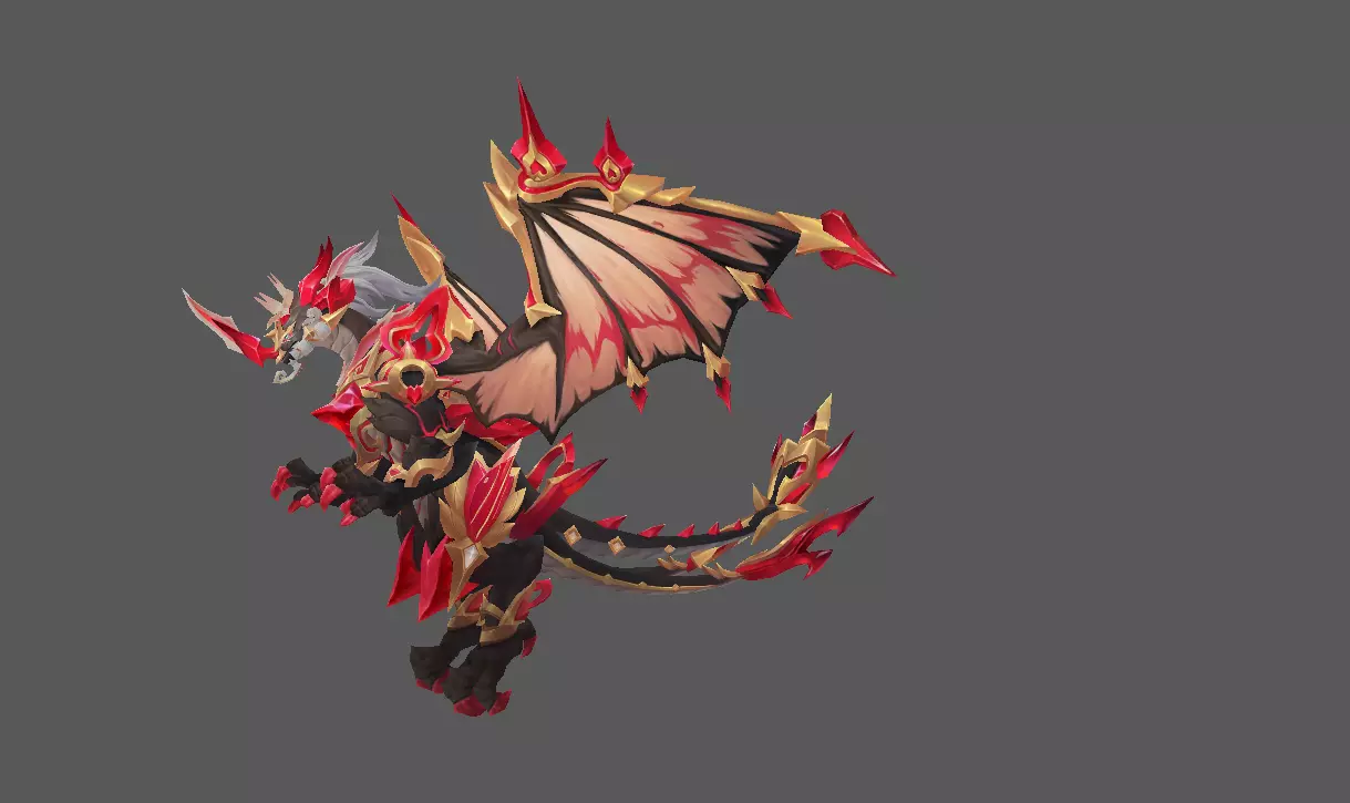 Mount - Flying Type 77 Low-poly 3D model_0