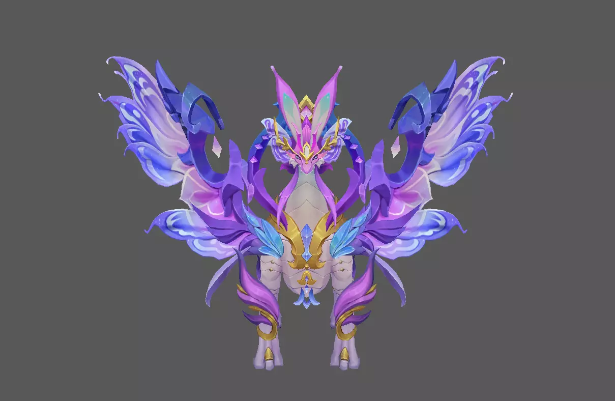 Mount - Flying Type 76 Low-poly 3D model_2