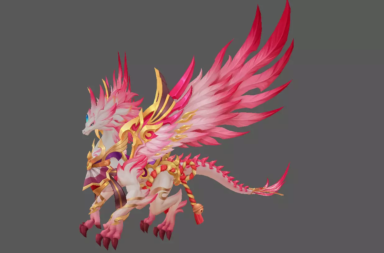 Mount - Flying Type 73 Low-poly 3D model_0