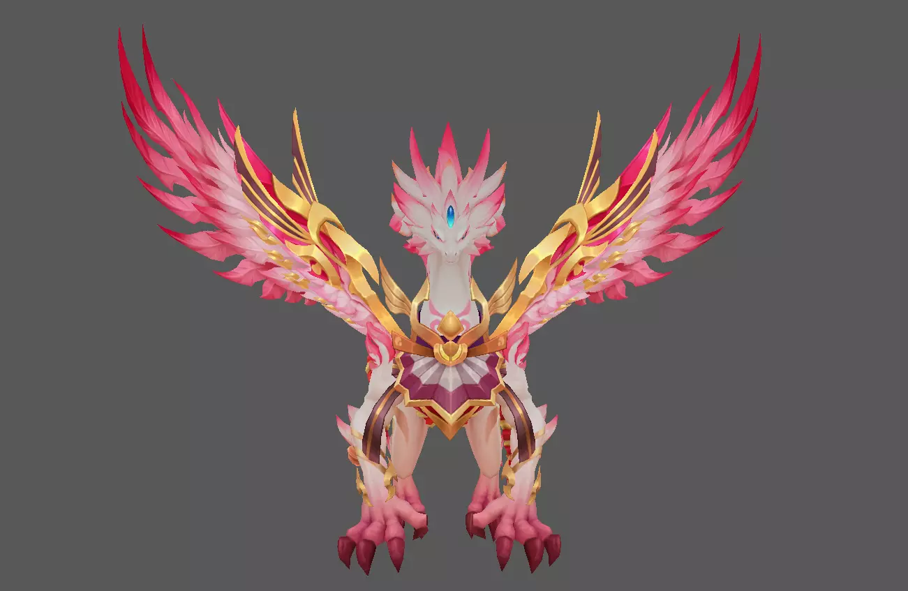 Mount - Flying Type 73 Low-poly 3D model_2