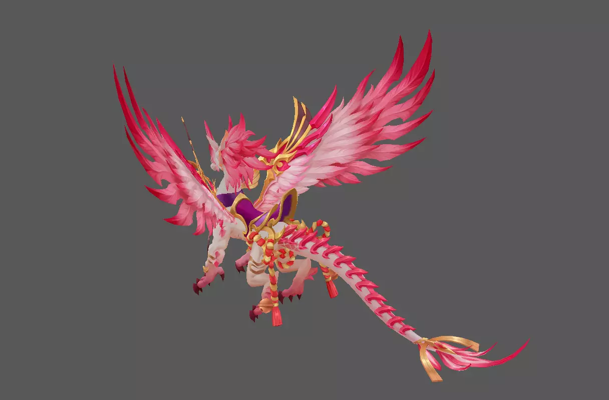 Mount - Flying Type 73 Low-poly 3D model_3