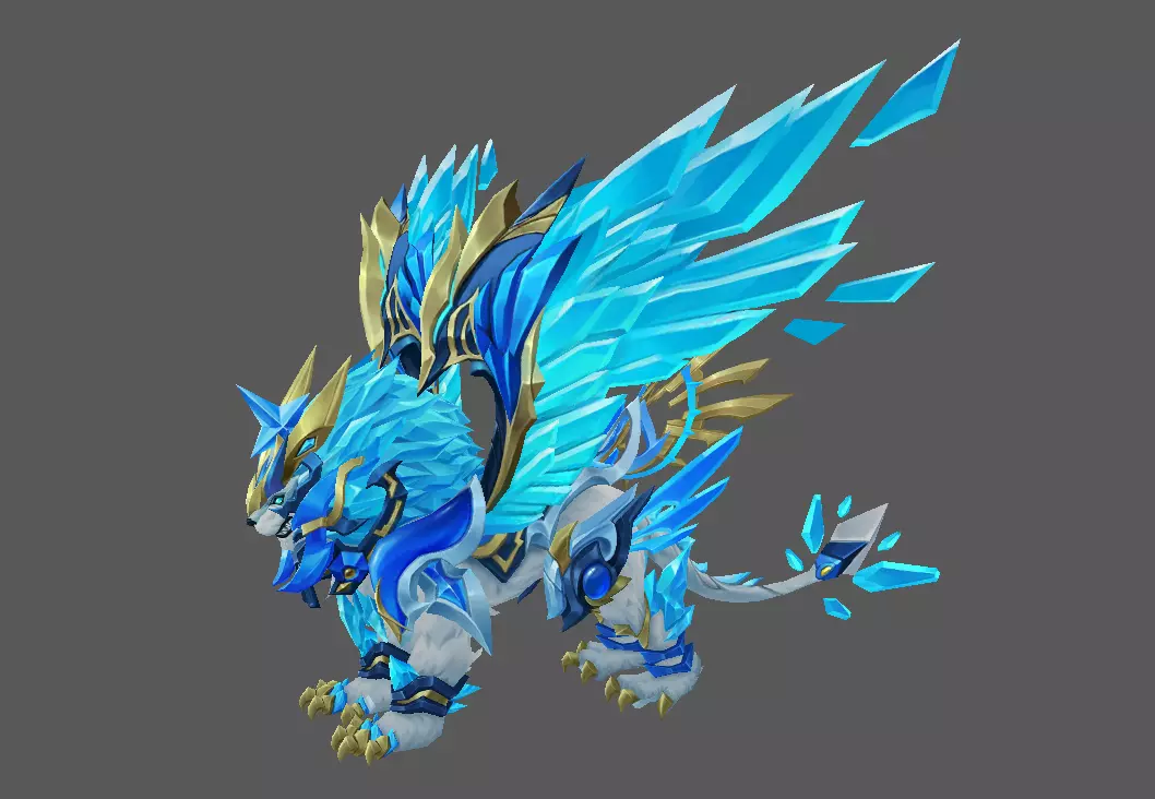 Mount - Flying Type 72 Low-poly 3D model_0