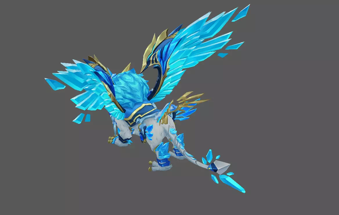 Mount - Flying Type 72 Low-poly 3D model_3