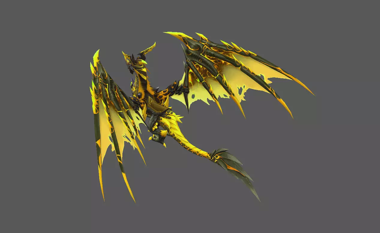 Mount - Flying Type 68 Low-poly 3D model_3