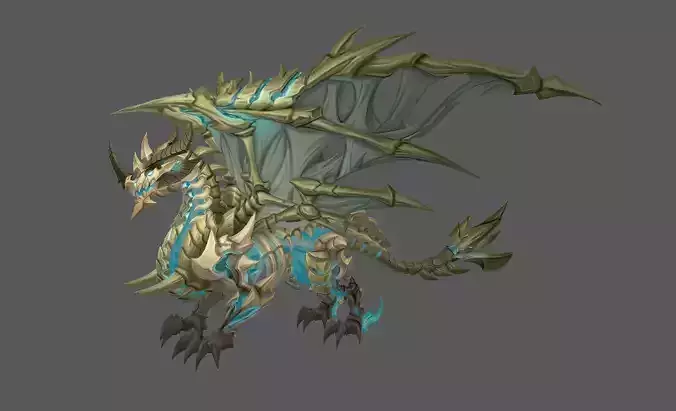 Mount - Flying Type 67 Low-poly 3D model