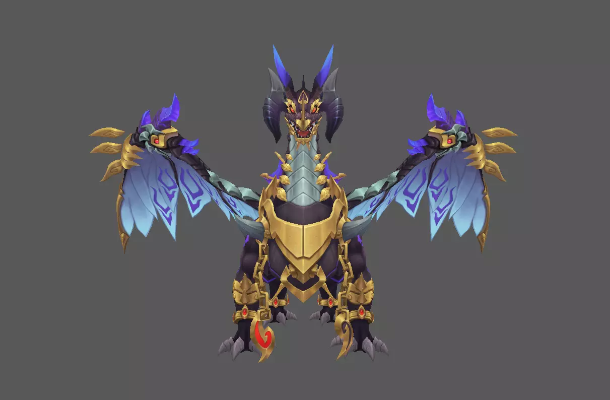 Mount - Flying Type 66 Low-poly 3D model_2