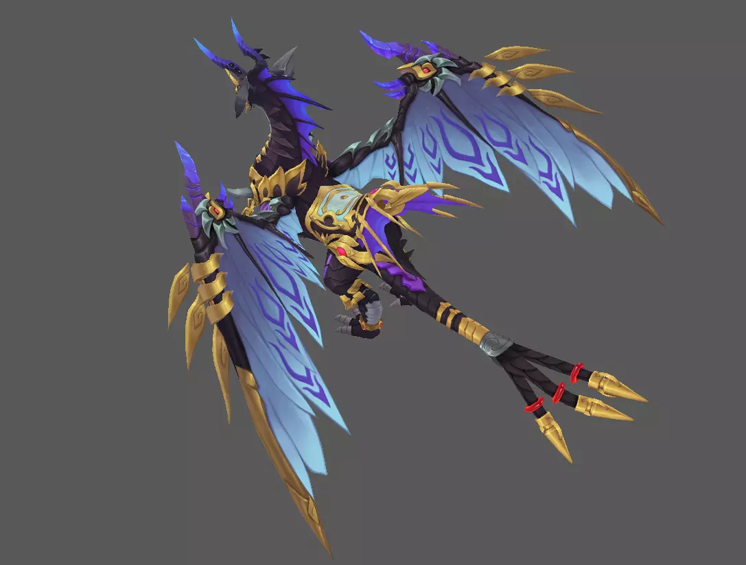 Mount - Flying Type 66 Low-poly 3D model_3