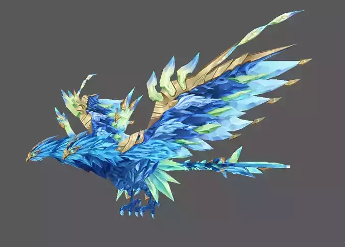 Mount - Flying Type 65 Low-poly 3D model