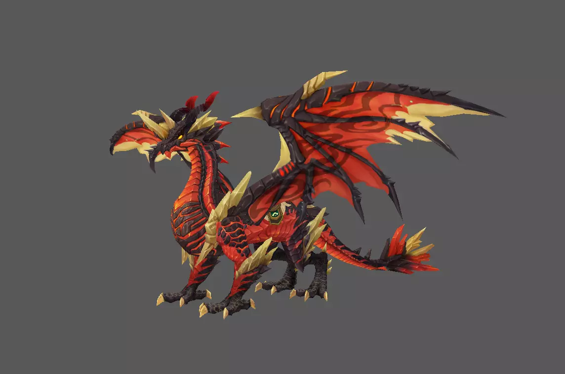 Mount - Flying Type 64 Low-poly 3D model_0