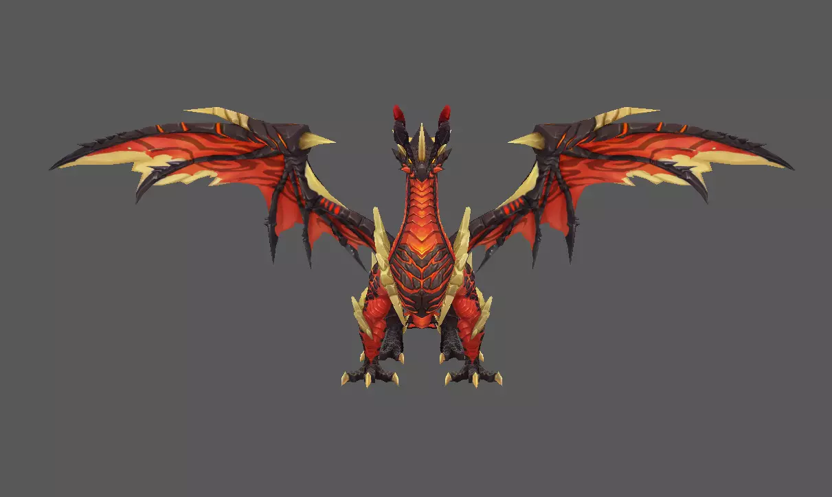 Mount - Flying Type 64 Low-poly 3D model_2