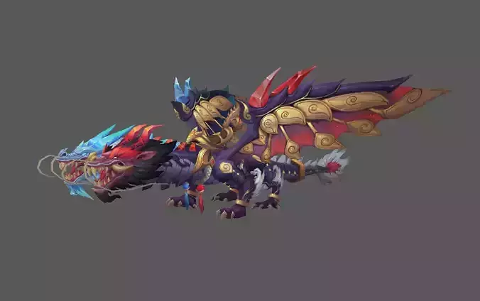 Mount - Flying Type 62 Low-poly 3D model